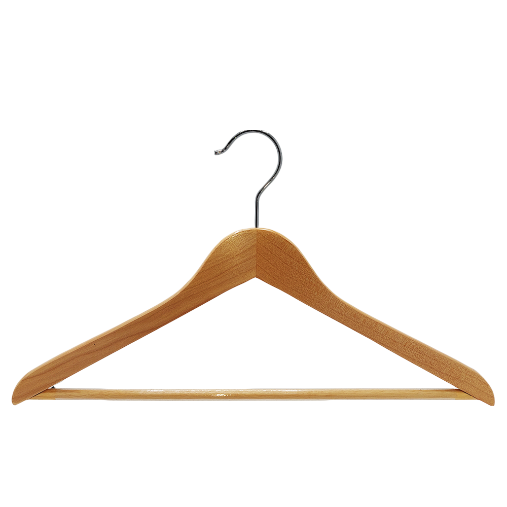 Vlieger Middel Verplaatsing 50 Stuks Houten kledinghanger 7115 - Houten hangers - Goedkope Recycling  Hangers